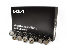 Originálna sada matíc kolies KIA, tmavý chróm