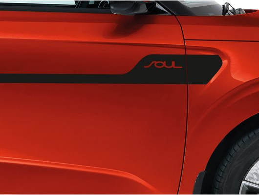 J2200ADE00BL Bočné nálepky, čierna metalíza, KIA e-Soul
