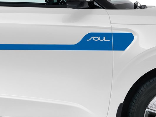 J2200ADE00BU Bočné nálepky, morská modrá, KIA e-Soul