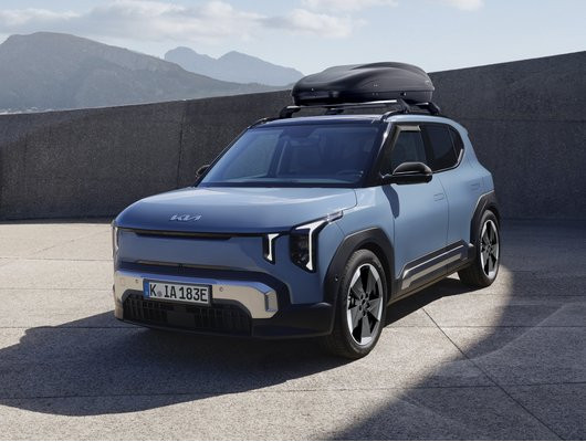 Kryty spätných zrkadiel KIA EV2, klavírna čierna