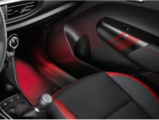 66650ADE20 KIA LED podsvietenie priestoru pre nohy, červené, predné