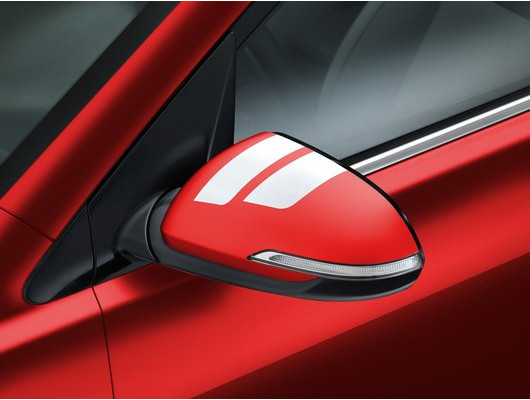 H8430ADE00WH Nálepky spätných zrkadiel KIA Rio (YB), KIA Stonic, biele